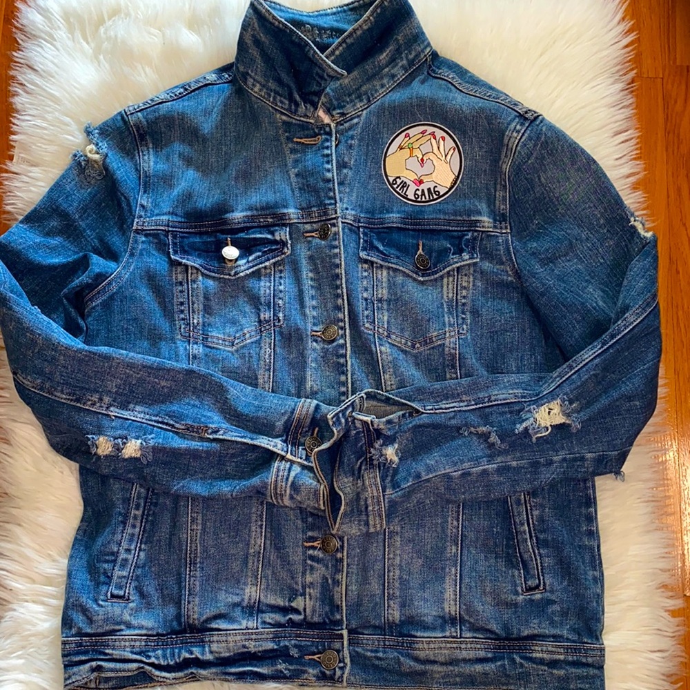 Not your bae oversized jean jacket